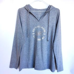 Michael Kors Grey Long Sleeve Hoodie/Pullover (Size S)